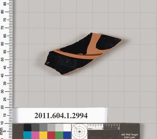 Terracotta fragment of a kylix (drinking cup)
