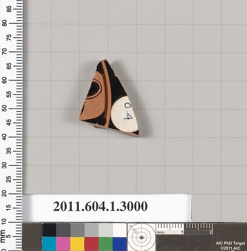 Terracotta fragment of a kylix (drinking cup)