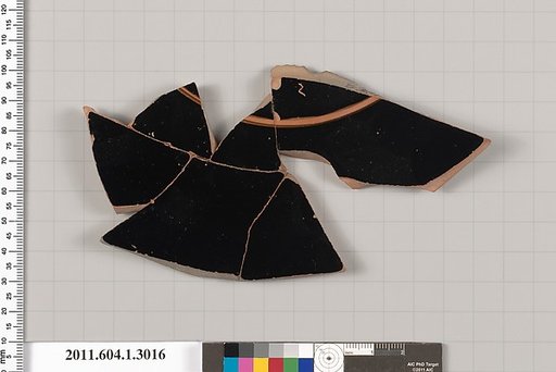 Terracotta fragment of a kylix (drinking cup)