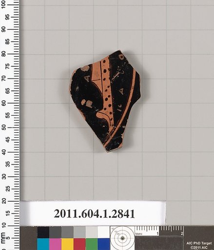 Terracotta fragment of a kylix (drinking cup)