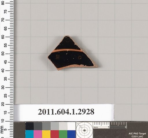 Terracotta fragment of a kylix (drinking cup)