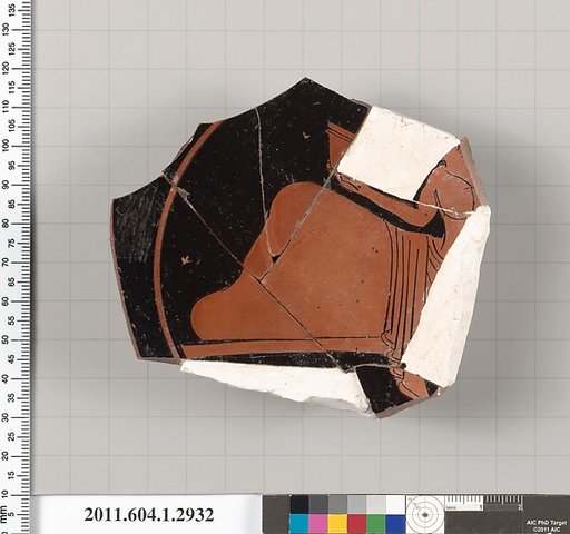 Terracotta fragment of a kylix (drinking cup)