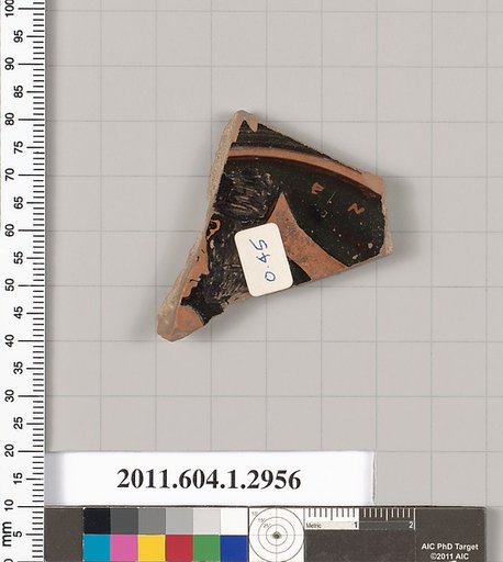 Terracotta fragment of a kylix (drinking cup)