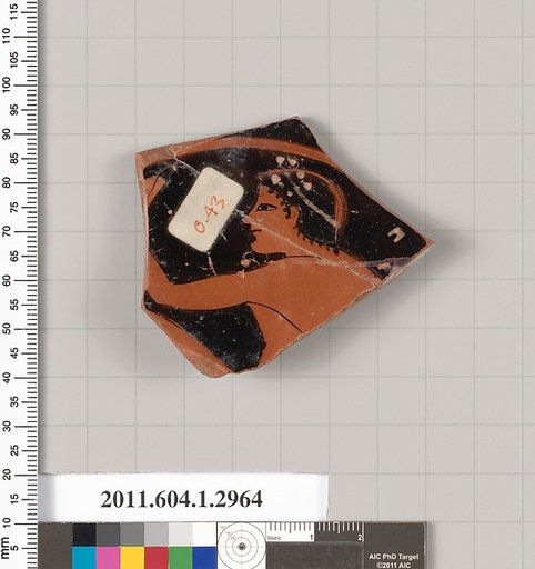 Terracotta fragment of a kylix (drinking cup)