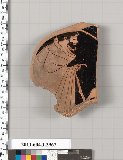 Terracotta fragment of a kylix (drinking cup)