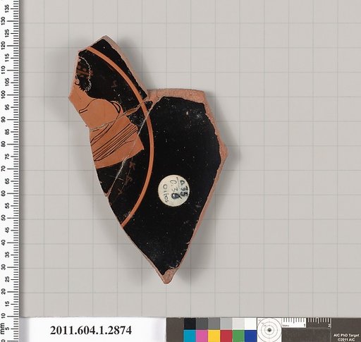 Terracotta fragment of a kylix (drinking cup)