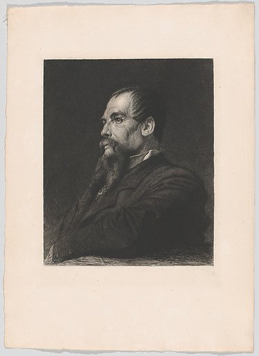 Portrait of Captain Burton, from "The Portfolio"