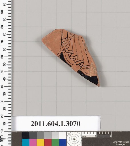 Terracotta fragment of a kylix (drinking cup)