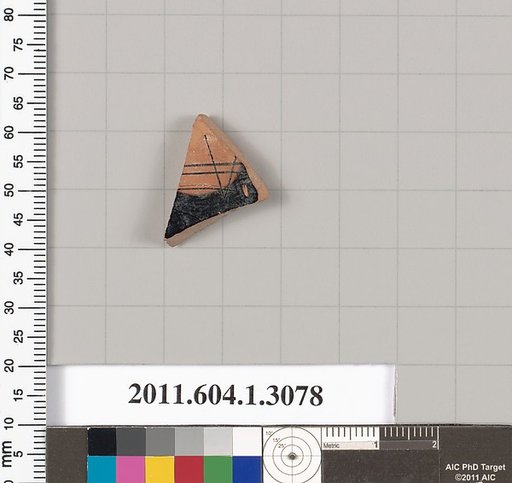 Terracotta fragment of a kylix (drinking cup)