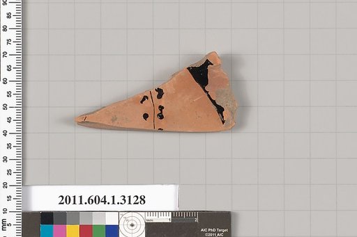 Terracotta fragment of a kylix (drinking cup)