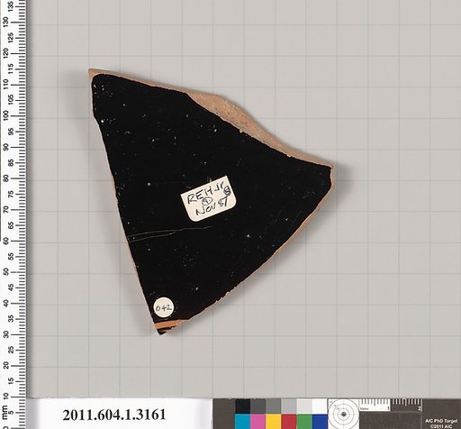 Terracotta fragment of a kylix (drinking cup)