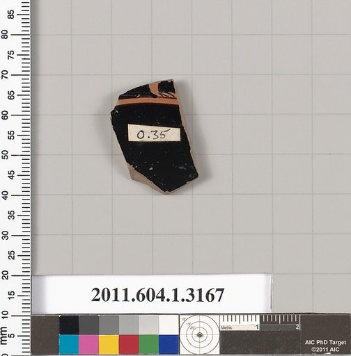 Terracotta fragment of a kylix (drinking cup)