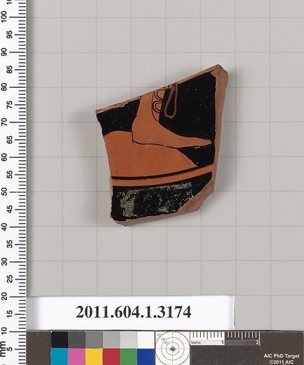 Terracotta fragment of a kylix (drinking cup)