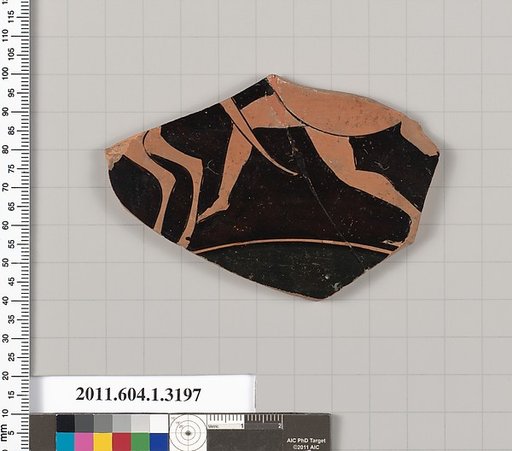 Terracotta fragment of a kylix (drinking cup)