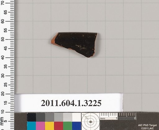 Terracotta rim fragment of a kylix (drinking cup)