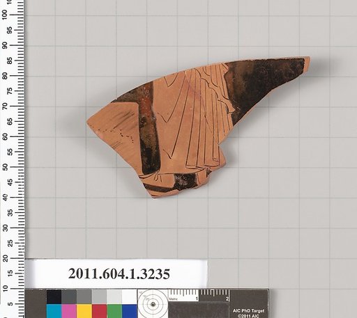 Terracotta fragment of a kylix (drinking cup)