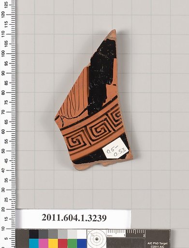 Terracotta fragment of a kylix (drinking cup)