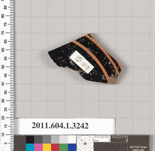 Terracotta fragment of a kylix (drinking cup)