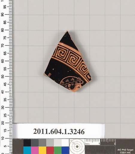 Terracotta fragment of a kylix (drinking cup)