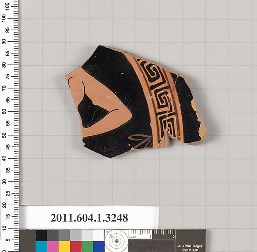 Terracotta fragment of a kylix (drinking cup)