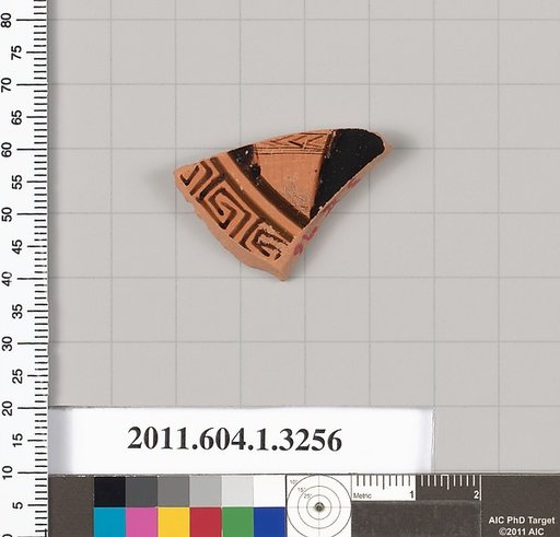 Terracotta fragment of a kylix (drinking cup)