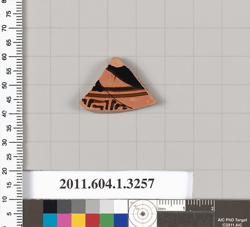 Terracotta fragment of a kylix (drinking cup)