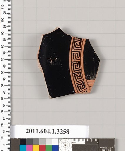 Terracotta fragment of a kylix (drinking cup)