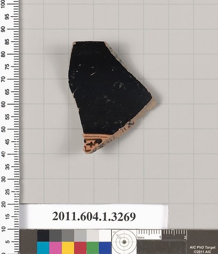 Terracotta fragment of a kylix (drinking cup)