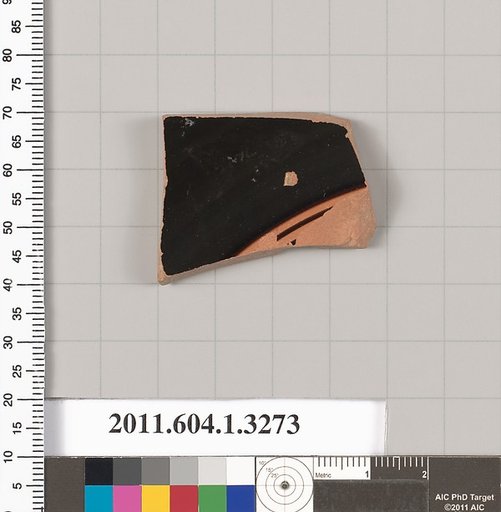 Terracotta fragment of a kylix (drinking cup)
