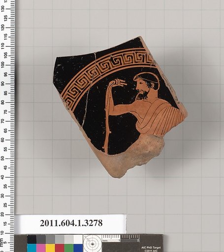 Terracotta fragment of a kylix (drinking cup)