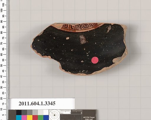 Terracotta fragments of kylikes (drinking cups)