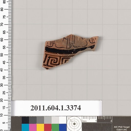 Terracotta fragment of a kylix (drinking cup)