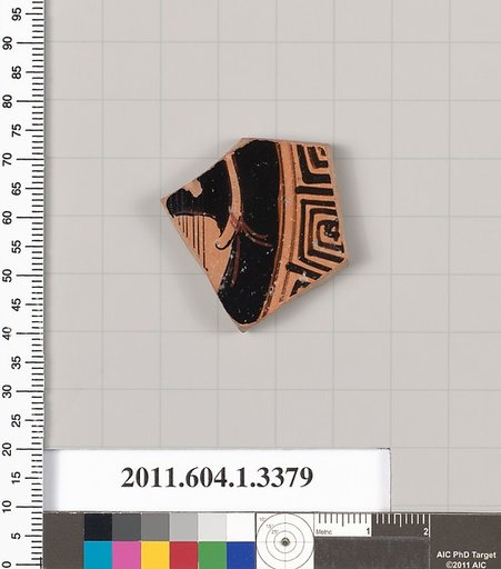 Terracotta fragment of a kylix (drinking cup)