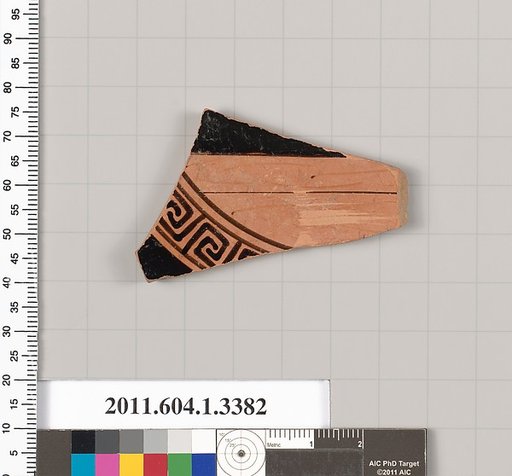 Terracotta fragment of a kylix (drinking cup)