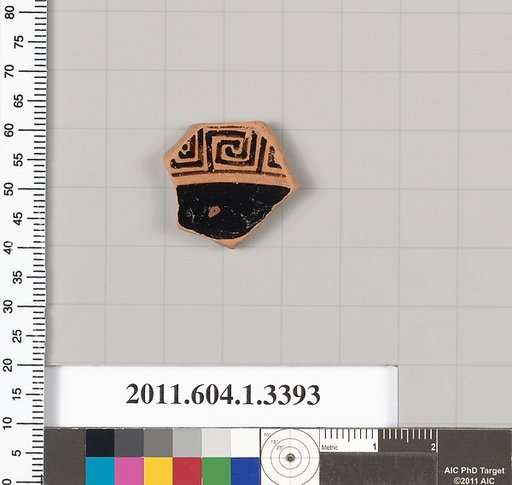 Terracotta fragment of a kylix (drinking cup)