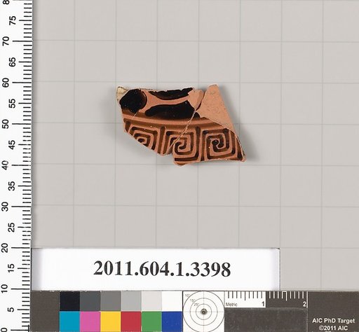 Terracotta fragment of a kylix (drinking cup)