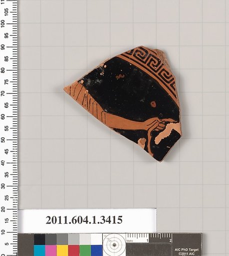 Terracotta fragment of a kylix (drinking cup)