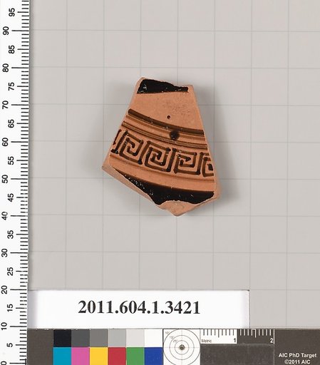 Terracotta fragment of a kylix (drinking cup)