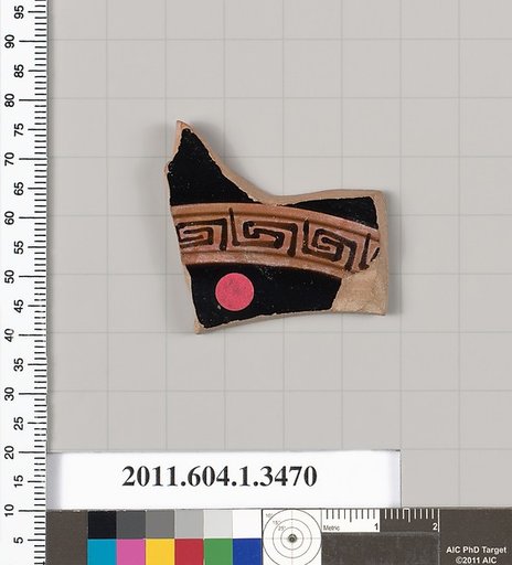 Terracotta fragment of a kylix (drinking cup)