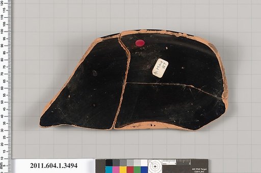 Terracotta fragment of a kylix (drinking cup)