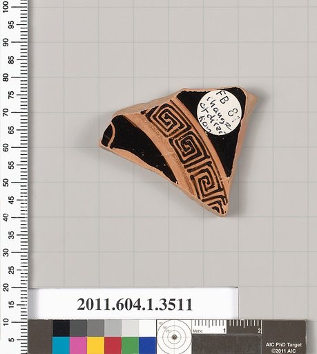 Terracotta fragment of a kylix (drinking cup)
