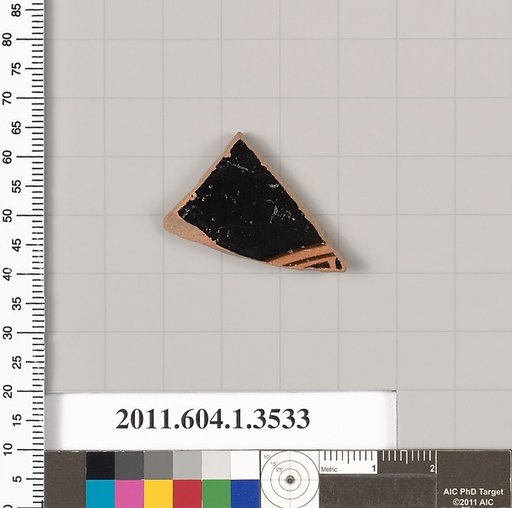Terracotta fragment of a kylix (drinking cup)