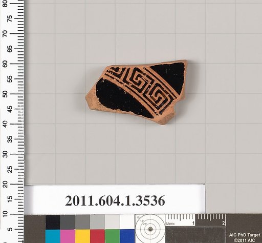Terracotta fragment of a kylix (drinking cup)
