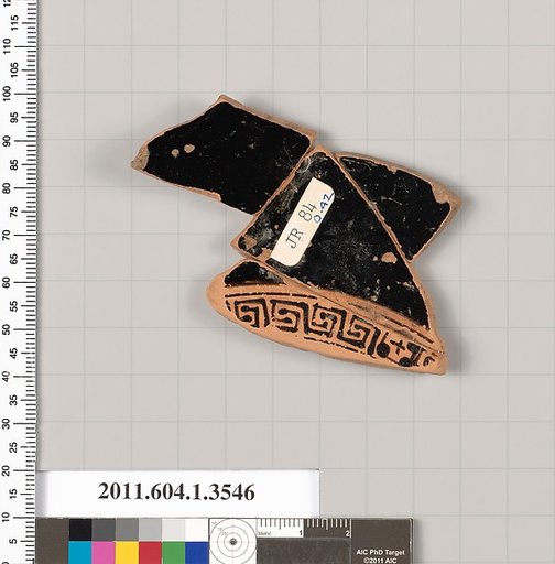 Terracotta fragment of a kylix (drinking cup)