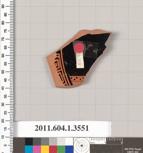 Terracotta fragment of a kylix (drinking cup)