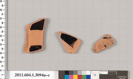 Terracotta fragments of kylikes (drinking cups)