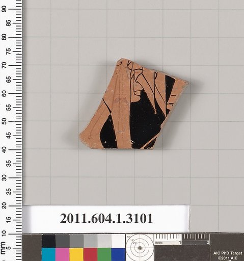 Terracotta fragment of a kylix (drinking cup)