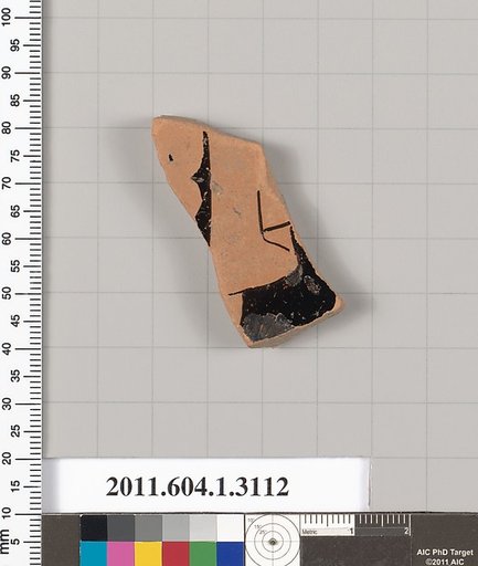 Terracotta fragment of a kylix (drinking cup)