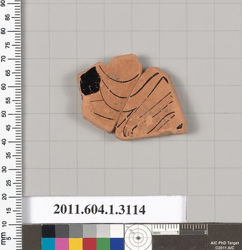 Terracotta fragment of a kylix (drinking cup)