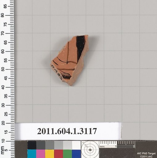Terracotta fragment of a kylix (drinking cup)